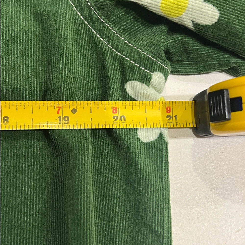 Boden Daisy Dress 9/10Y spring, floral oversized corduroy - Picture 6 of 11
